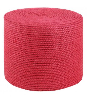 vidaXL Jute Rope Red 100% Tossa jute