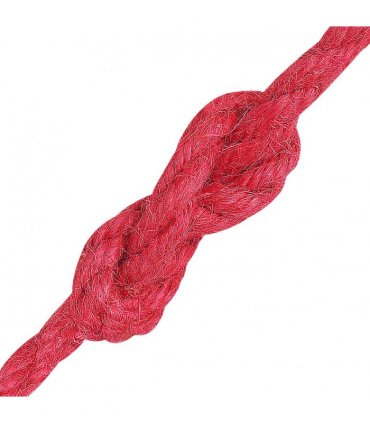 vidaXL Jute Rope Red 100% Tossa jute