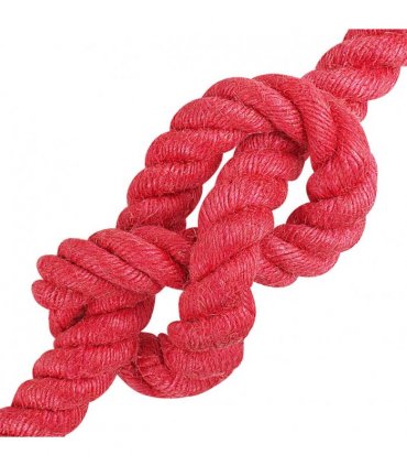 vidaXL Jute Rope Red 100% Tossa jute