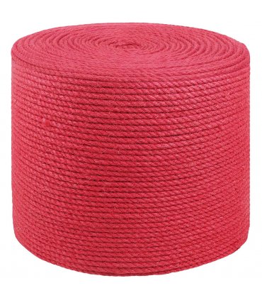vidaXL Jute Rope Red 100% Tossa jute