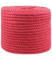vidaXL Jute Rope Red 100% Tossa jute