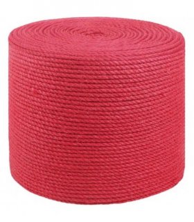 vidaXL Jute Rope Red 100% Tossa jute
