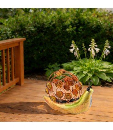 Solar Garden Snail 18 LED's