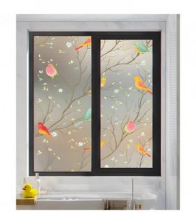 Bird Design Glass Window Film