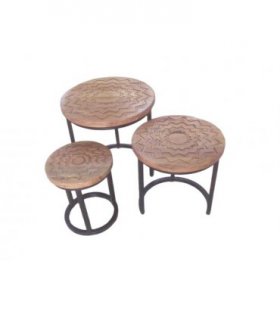 45/38/28CM SET OF 3 NEST OF TABLES