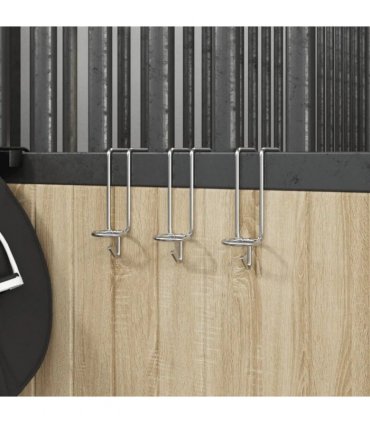 vidaXL Bucket Hook Portable Silver Galvanised Steel