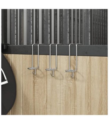 vidaXL Bucket Hook Portable Silver Galvanised Steel