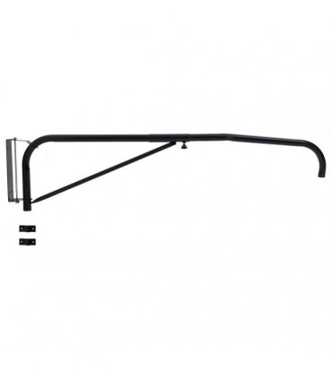 vidaXL Hose Boom Wall Mounted Black Steel