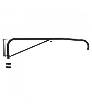 vidaXL Hose Boom Wall Mounted Black Steel