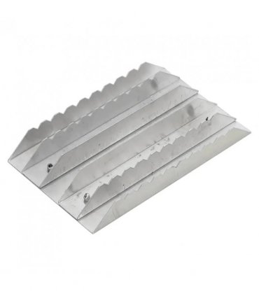 vidaXL Curry Combs 3 pcs Silver Aluminium