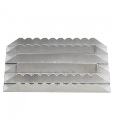 vidaXL Curry Combs 3 pcs Silver Aluminium