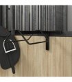 vidaXL Saddle Rack Wall Mounted Black Iron