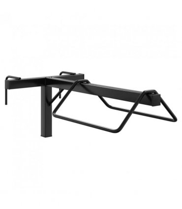 vidaXL Saddle Rack Wall Mounted Black Iron