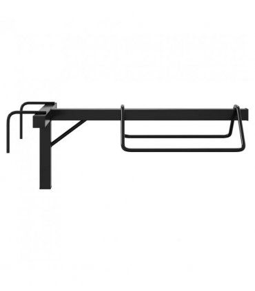 vidaXL Saddle Rack Wall Mounted Black Iron