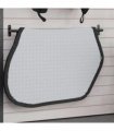 vidaXL Saddle Pad Rack Black Iron