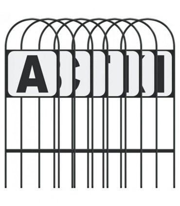 vidaXL Dressage Markers 8 pcs Steel