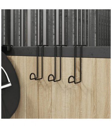 vidaXL Bridle Hangers 3 pcs Black Steel