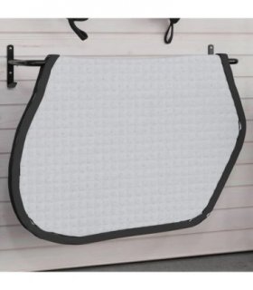 vidaXL Saddle Pad Rack Black Iron