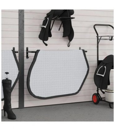 vidaXL Saddle Pad Rack Black Iron