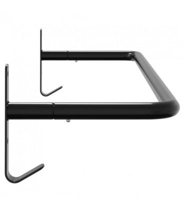 vidaXL Saddle Pad Rack Black Iron
