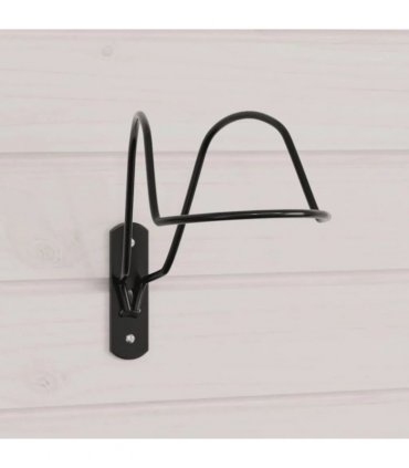 vidaXL Helmet Rack for Equestrian Wall Mounted Black Steel