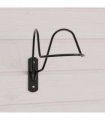 vidaXL Helmet Rack for Equestrian Wall Mounted Black Steel