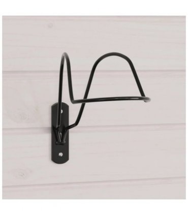 vidaXL Helmet Rack for Equestrian Wall Mounted Black Steel