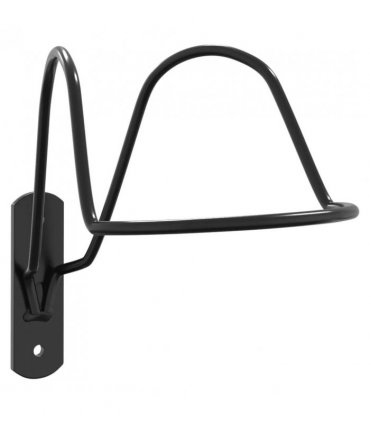 vidaXL Helmet Rack for Equestrian Wall Mounted Black Steel