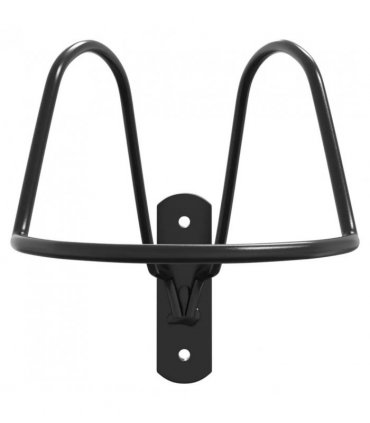 vidaXL Helmet Rack for Equestrian Wall Mounted Black Steel