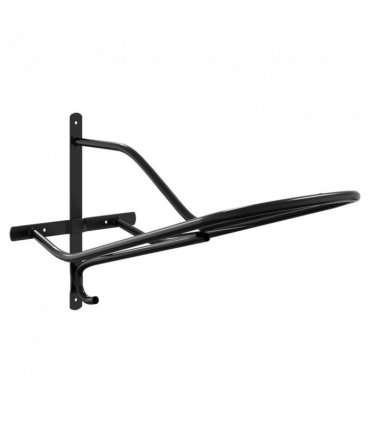 vidaXL Saddle Rack Wall Mounted Black Iron