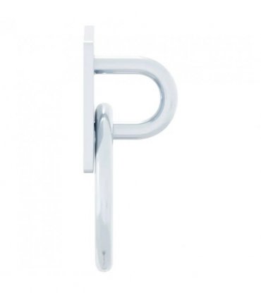 vidaXL Hitching Rings with Plates 3 pcs Silver Steel