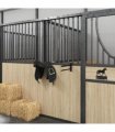 vidaXL Saddle Rack Twin Arm Portable Black Iron