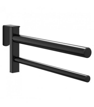 vidaXL Saddle Rack Twin Arm Portable Black Iron