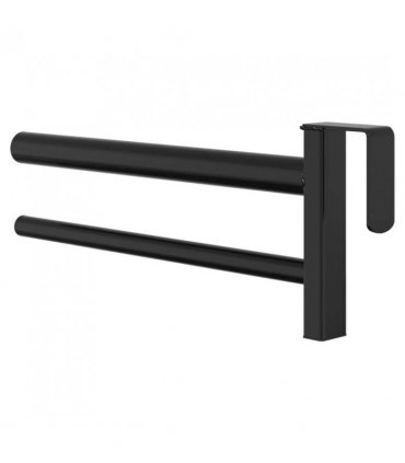 vidaXL Saddle Rack Twin Arm Portable Black Iron