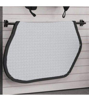 vidaXL Saddle Pad Rack Black Iron