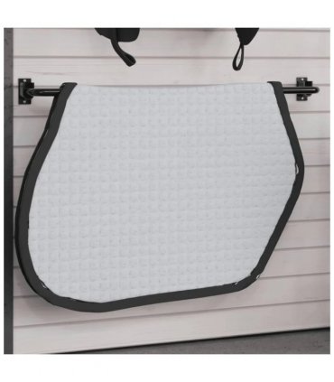 vidaXL Saddle Pad Rack Black Iron
