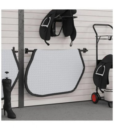 vidaXL Saddle Pad Rack Black Iron