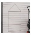 vidaXL Saddle Pad Rack Silver Stainless Steel