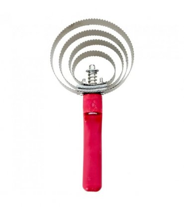 vidaXL Curry Comb for Horse 4 Rings Reversible Stainless Steel