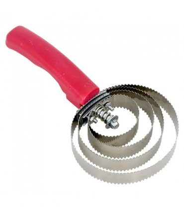 vidaXL Curry Comb for Horse 4 Rings Reversible Stainless Steel