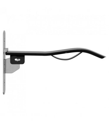 vidaXL Saddle Rack with Bridle Hook Single Arm Foldble Black Iron