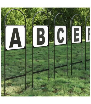 vidaXL Dressage Markers 12 pcs Steel