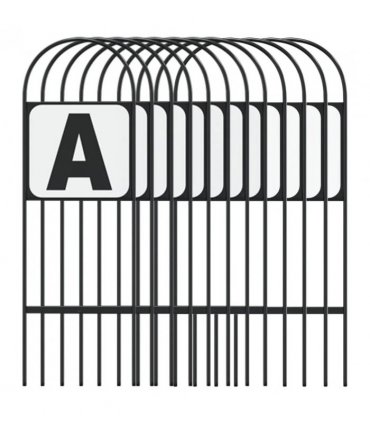 vidaXL Dressage Markers 12 pcs Steel
