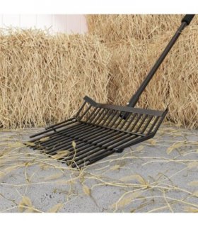 vidaXL Pitchfork Head with 14 Tines Black Steel