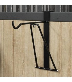 vidaXL Foldable Saddle Rack Portable Black Steel