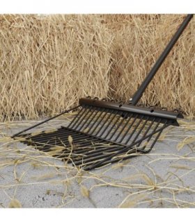 vidaXL Pitchfork Head with 18 Tines Black Steel