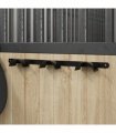vidaXL Bridle Hanger for 3 Bridles Black Iron