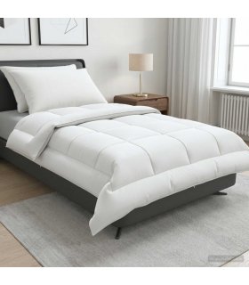 vidaXL Duvet and Pillow Set 3 pcs 155x220 cm Summer 140 GSM Wool White