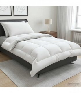 vidaXL Duvet and Pillow Set 3 pcs 135 x 220 cm 4 Seasons 300 GSM Wool