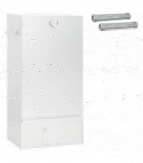 vidaXL Smoker Oven 3 pcs 44.5 x 29 x 83 cm Galvanised steel Silver
